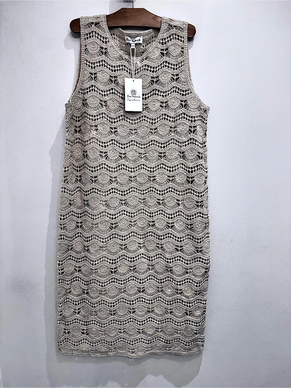 Rose maternity Lace Mini Dress in cream Size Small NWT